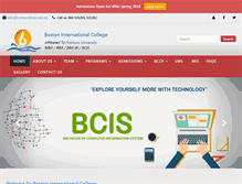 Tablet Screenshot of bostoncollege.edu.np